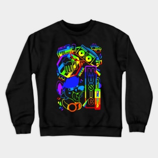 Kjisu's Gay Nightlife Furry Design Crewneck Sweatshirt